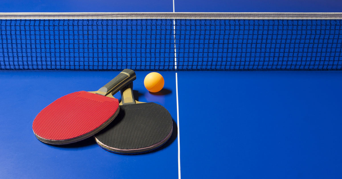 卓球のラケットの写真